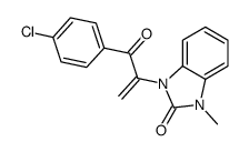 1-[3-(4-chlorophenyl)-3-oxoprop-1-en-2-yl]-3-methylbenzimidazol-2-one结构式