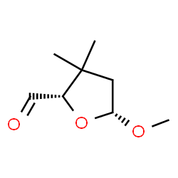 2-Furancarboxaldehyde, tetrahydro-5-methoxy-3,3-dimethyl-, cis- (9CI) Structure