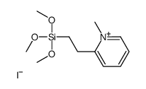 trimethoxy-[2-(1-methylpyridin-1-ium-2-yl)ethyl]silane,iodide Structure