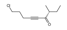 (R)-(-)-3-methyl-4-oxo-9-chloro-5-nonyne结构式