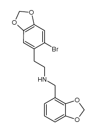 2-bromo-4,5-methylenedioxy-N-2,3-methylenedioxyphenethylamine Structure
