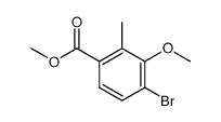 4-bromo-3-methoxy-2-methylbenzoic acid methyl ester Structure