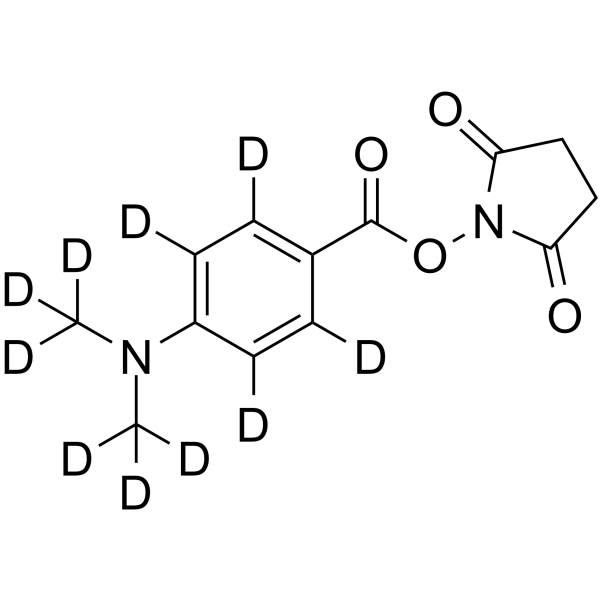 DMABA-d10 NHS ester Structure