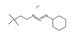 (2-Cyclohexyliminomethyleneamino-ethyl)-trimethyl-ammonium; iodide Structure