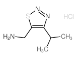 C-(4-Isopropyl-[1,2,3]thiadiazol-5-yl)-methylamine hydrochloride结构式