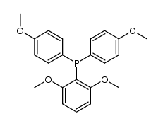 (2,6-dimethoxyphenyl)bis(4-methoxyphenyl)phosphine结构式