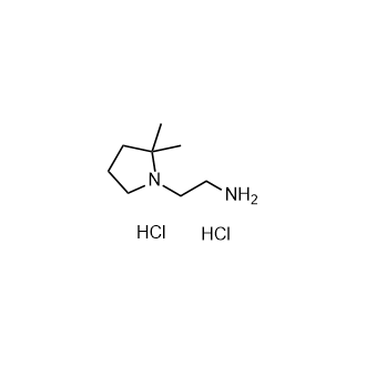2-(2,2-二甲基吡咯烷-1-基)乙胺盐酸盐结构式