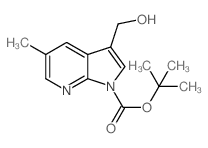 3-(羟基甲基)-5-甲基-1H-吡咯并[2,3-b]吡啶-1-羧酸叔丁酯结构式