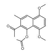 2-acetyl-5,8-dimethoxy-3-methylnaphthalen-1-yl acetate结构式