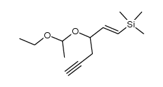 4-(1'-ethoxyethoxy)-6-(trimethylsilyl)-5(E)-hexen-1-yne结构式