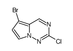 5-bromo-2-chloropyrrolo[2,1-f][1,2,4]triazine Structure