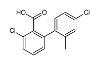 2-chloro-6-(4-chloro-2-methylphenyl)benzoic acid结构式