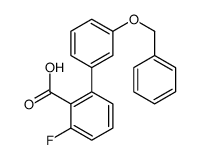 2-fluoro-6-(3-phenylmethoxyphenyl)benzoic acid Structure