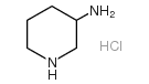 3-氨基哌啶盐酸盐结构式