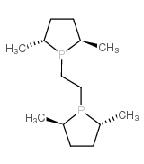 1,2-双[(2R,5R)-2,5-二甲基磷杂环戊烷]乙烷结构式