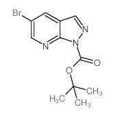 1-Boc-5-broMo-1H-pyrazolo[3,4-b]pyridine Structure