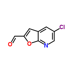 5-Chlorofuro[2,3-b]pyridine-2-carbaldehyde Structure