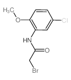 2-溴-n-(5-氯-2-甲氧基苯基)乙酰胺结构式