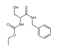 (R)-N-benzyl-2-(ethoxycarbonylamino)-3-hydroxypropionamide Structure