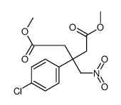 3-(4-氯苯基)-3-(硝基甲基)戊二酸二甲酯结构式