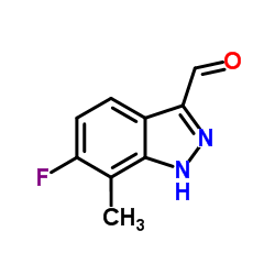6-Fluoro-7-methyl-1H-indazole-3-carbaldehyde structure