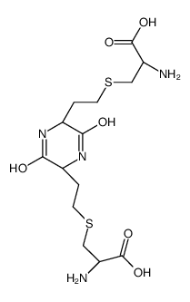 L-3,6-双(5-(β-氨基-β-羧乙基)乙基)-2,5-二酮哌嗪结构式