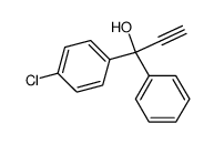 1-(4-chlorophenyl)-1-phenylprop-2-yn-1-ol Structure
