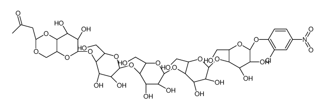 3-Ketobutylidene 2-chloro-4-nitrophenylmaltopentaoside Structure