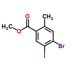 Methyl 4-bromo-5-iodo-2-methylbenzoate Structure