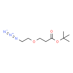 叠氮-一聚乙二醇-丙酸叔丁酯结构式