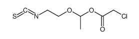 1-(2-isothiocyanatoethoxy)ethyl 2-chloroacetate结构式