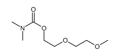 2-(2-methoxyethoxy)ethyl N,N-dimethylcarbamate结构式