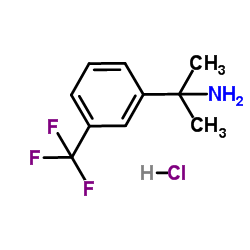 2-(3-(Trifluoromethyl)phenyl)propan-2-amine hydrochloride structure