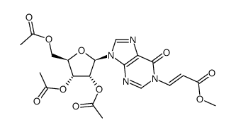 2′,3′,5′-tri-O-acetyl-1-[(E)-2-(methoxycarbonyl)vinyl]inosine Structure