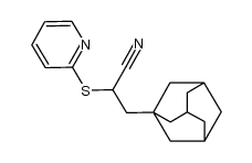 3-(adamantan-1-yl)-2-(pyridin-2-ylthio)propanenitrile Structure