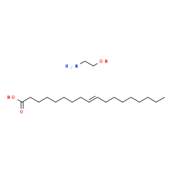 (9E)-octadec-9-enoic acid-2-aminoethanol (1:1) Structure