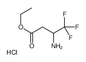 Ethyl 3-amino-4,4,4-trifluorobutanoate hydrochloride (1:1) Structure