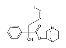 1-azabicyclo(2.2.2)oct-3-yl 2-hydroxy-2-(1-iodo-1-propen-3-yl)-2-phenylacetate结构式