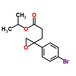 Isopropyl 3-[2-(4-bromophenyl)-2-oxiranyl]propanoate结构式