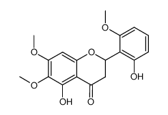 (+/-)-2',5-dihydroxy-6,6',7-trimethoxyflavanone结构式