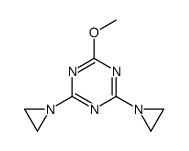 2,4-bis(aziridin-1-yl)-6-methoxy-1,3,5-triazine结构式