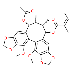 O-乙酰五味子酯L结构式