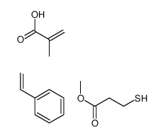2-methylprop-2-enoic acid,methyl 3-sulfanylpropanoate,styrene Structure
