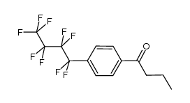 1-(4-(perfluorobutyl)phenyl)butan-1-one结构式