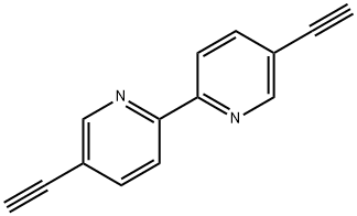 5,5'-双乙炔基-2,2'-联吡啶结构式