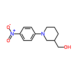 (1-(4-Nitrophenyl)piperidin-3-yl)methanol Structure