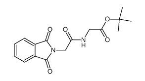 O-t-butyl (2-(1,3-dioxoisoindolin-2-yl)acetyl)glycinate结构式