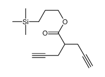 3-trimethylsilylpropyl 2-prop-2-ynylpent-4-ynoate结构式