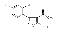 1-[3-(2,4-二氯苯基)-5-甲基异噁唑-4-基]-1-乙酮结构式