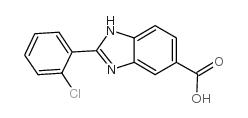 2-(2-Chloro-phenyl)-1H-benzimidazole-5-carboxylic acid Structure
